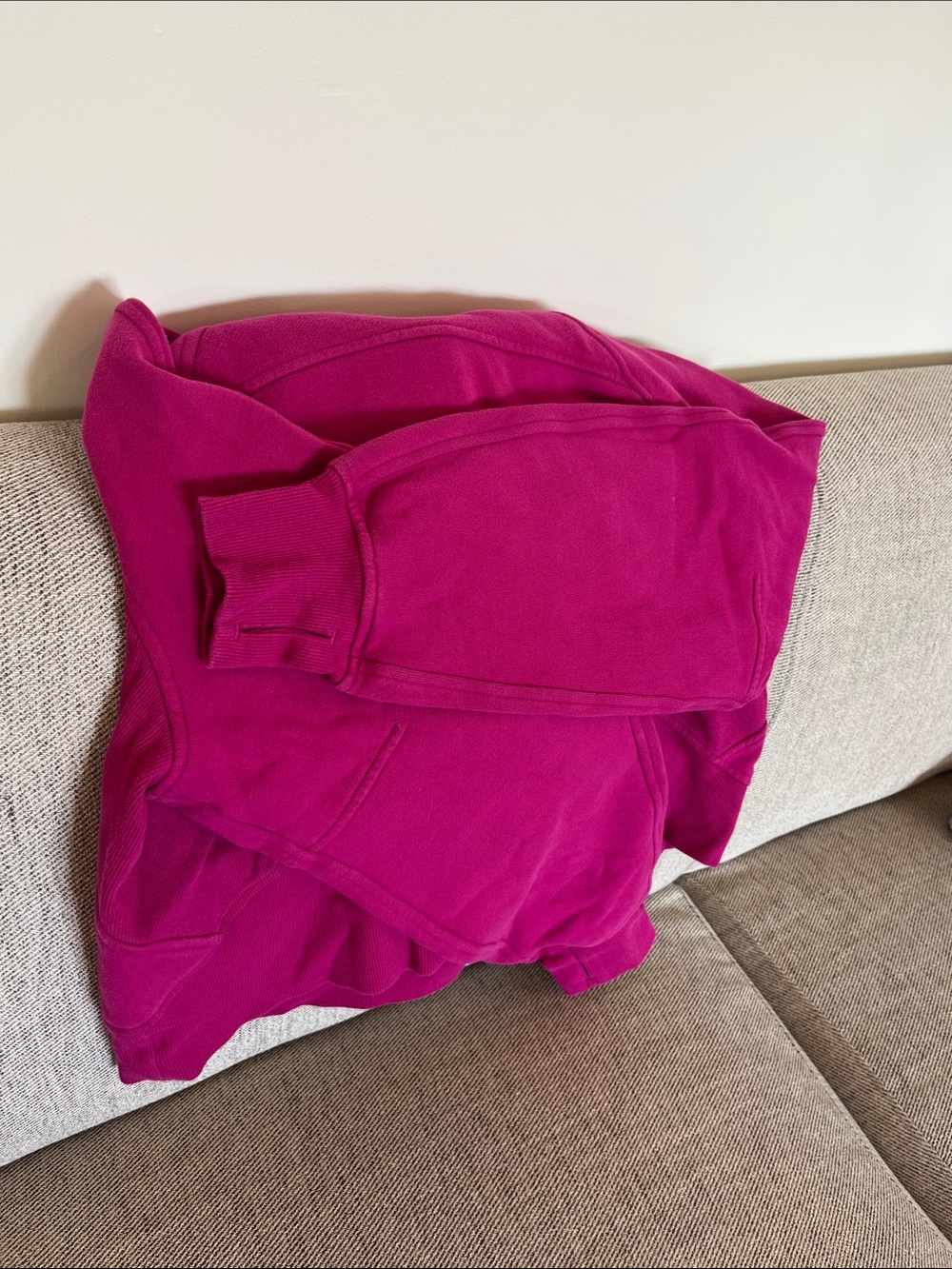 Magenta & Gold Lululemon Scuba Crop Half-Zip Sweatshirt - XS/S - Picture 6 of 7